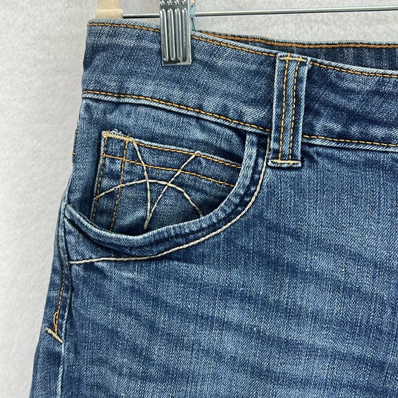 KUT from the Kloth Jeans Women’s Size 12 Blue Mid Rise Bootcut 32” Inseam - Picture 4 of 13